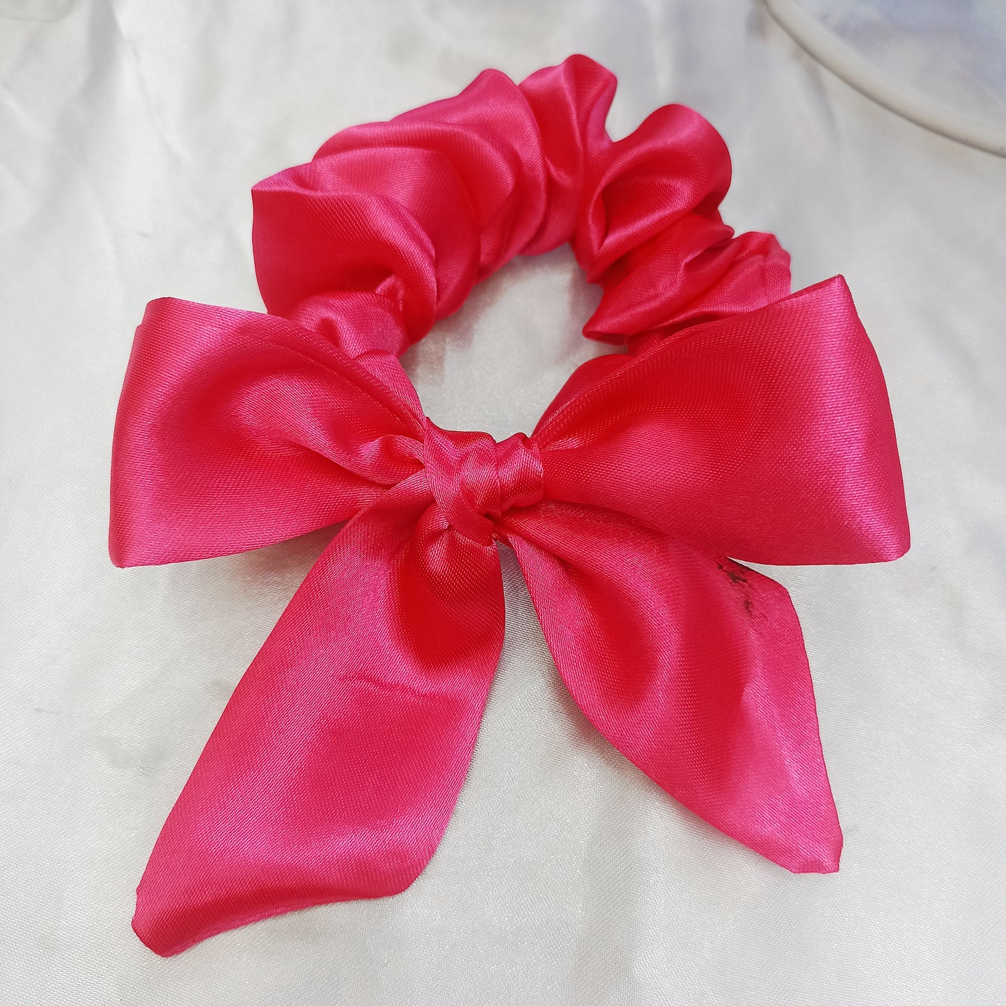 Satin Bow Scrunchie