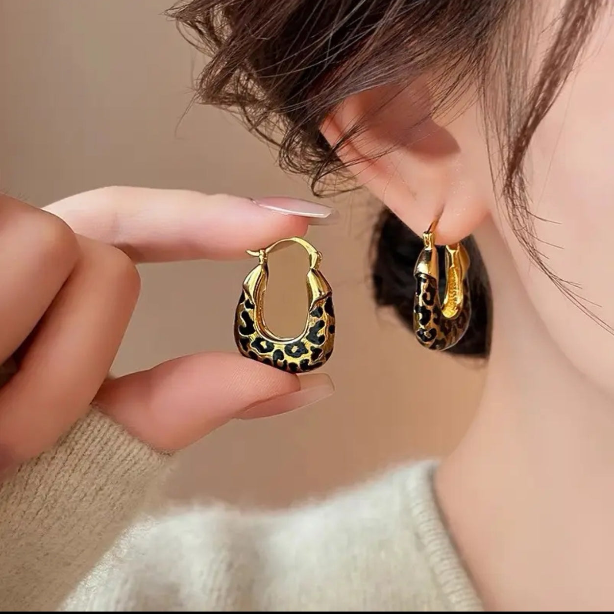Leopard Hoops