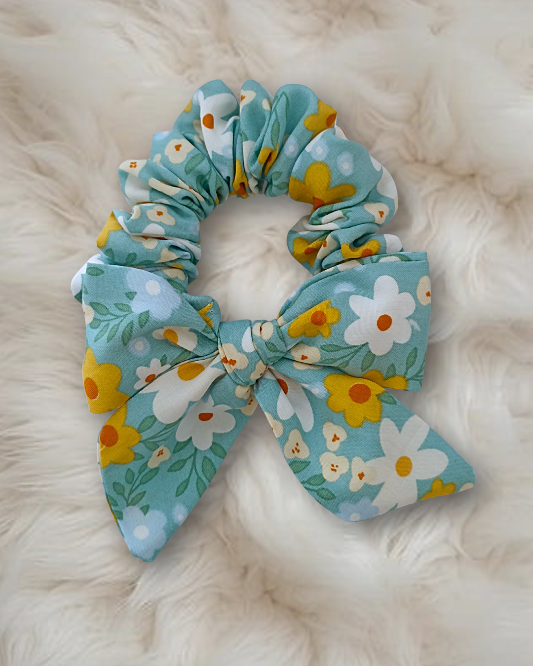 Printed Bow Scrunchie
