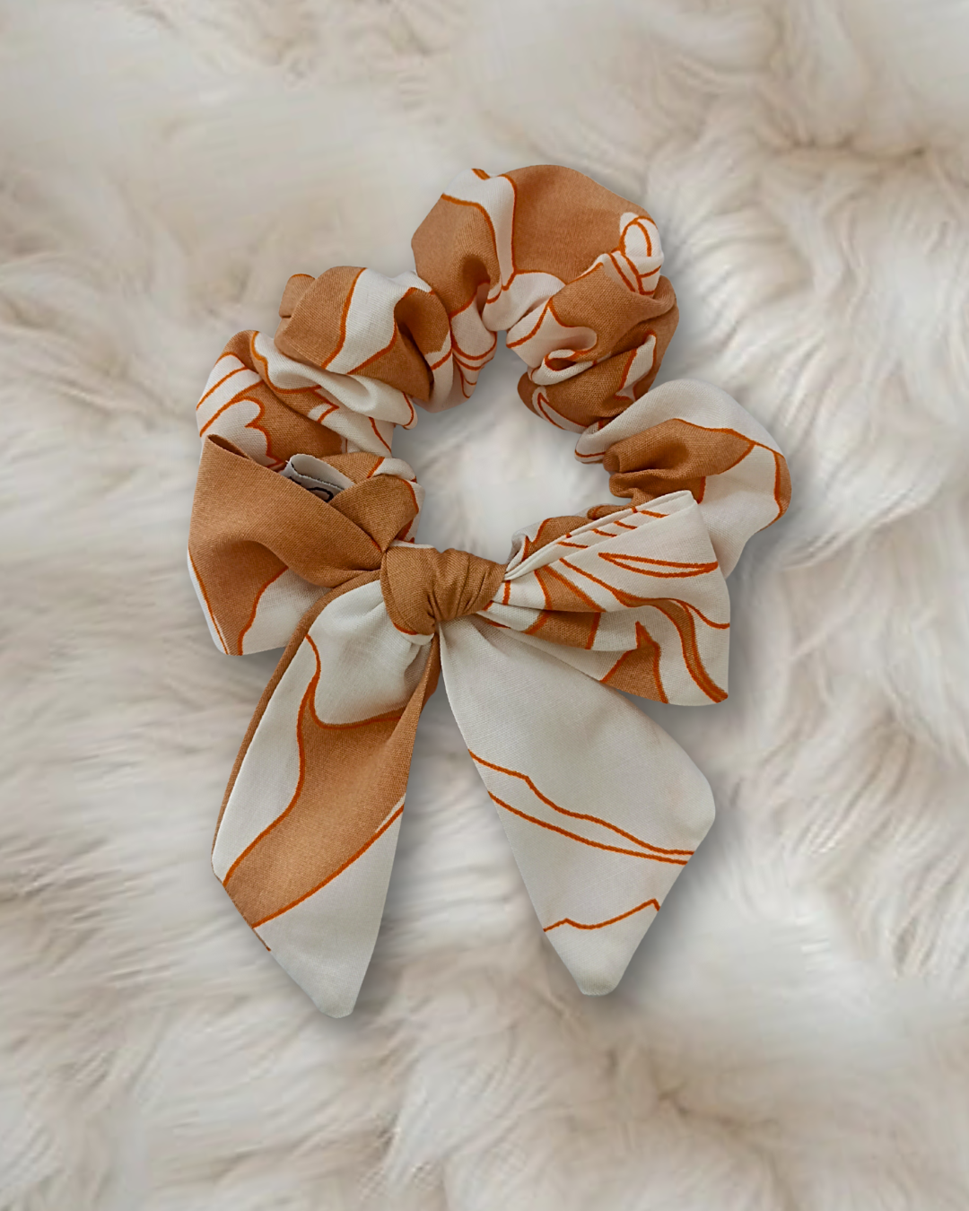 Printed Bow Scrunchie
