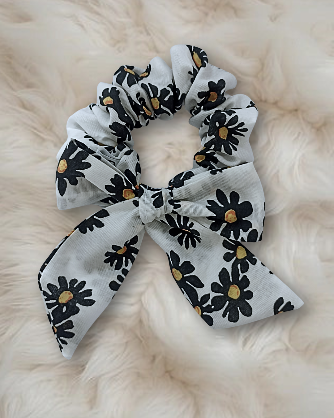 Printed Bow Scrunchie