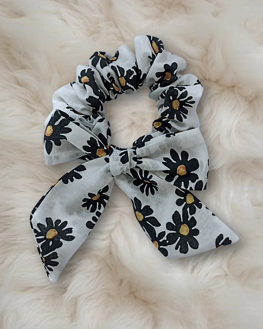 Printed Bow Scrunchie