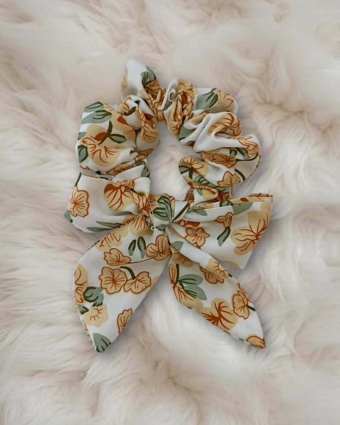 Printed Bow Scrunchie