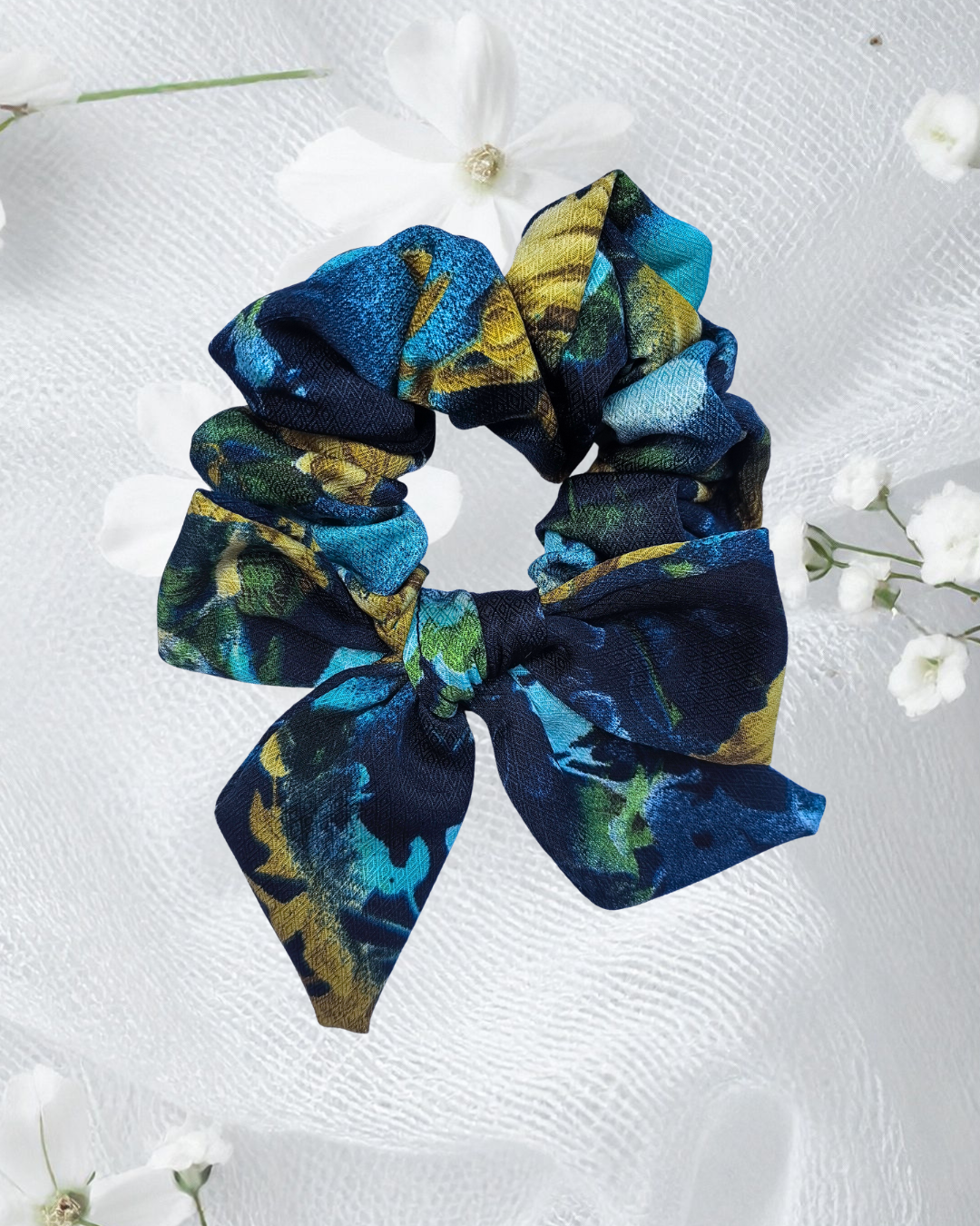 Printed Bow Scrunchie