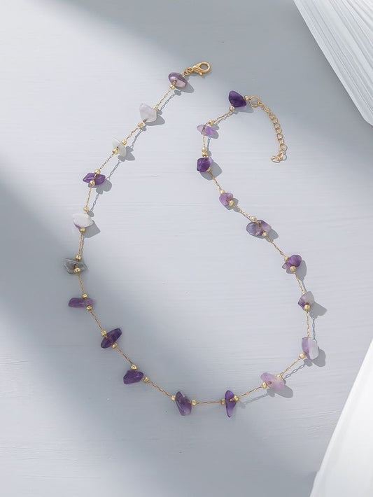 Amethyst Chip Necklace