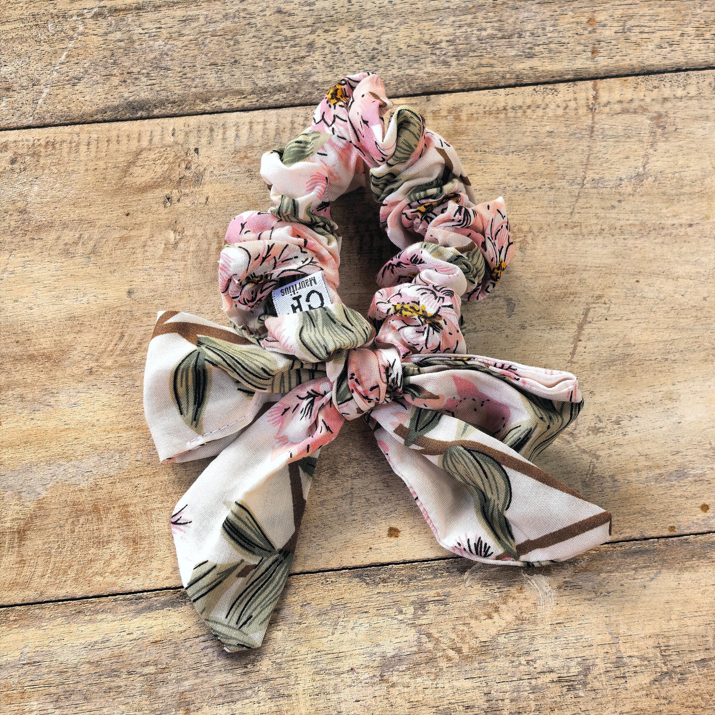 Printed Bow Scrunchie
