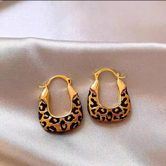 Leopard Hoops