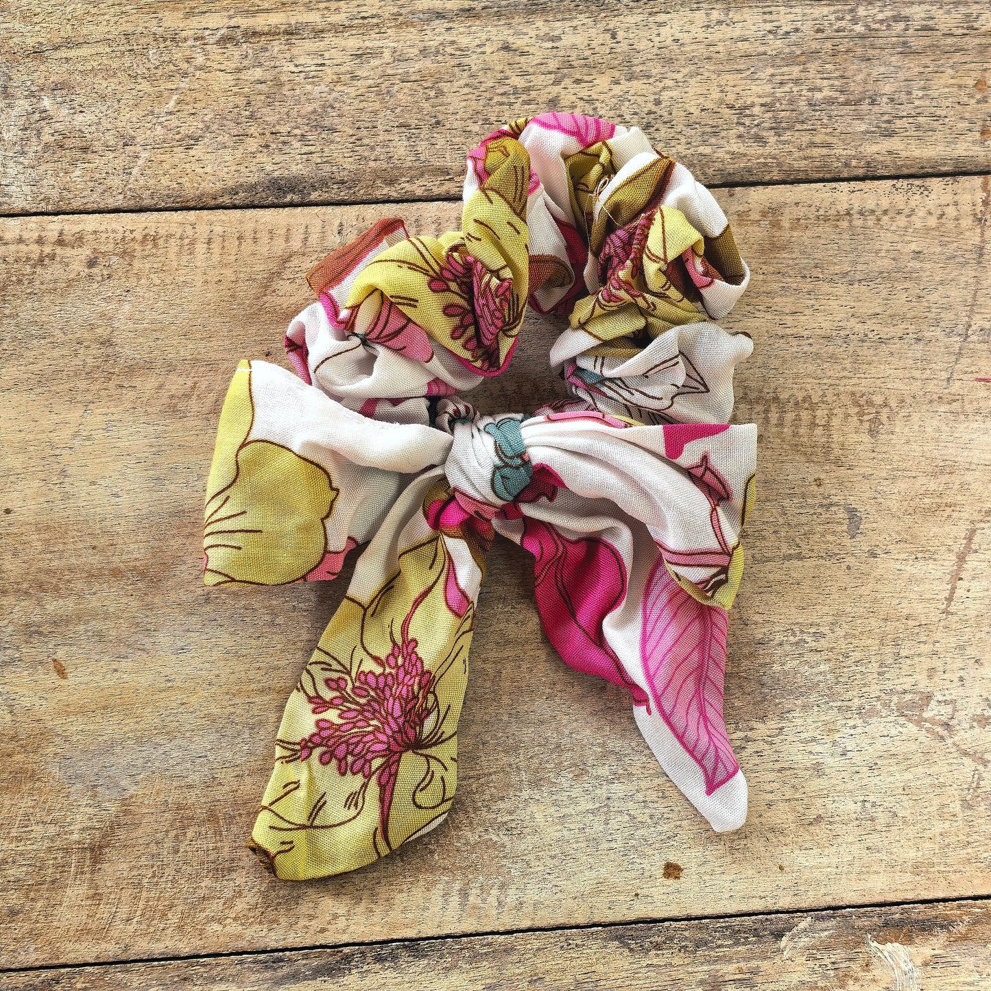 Printed Bow Scrunchie