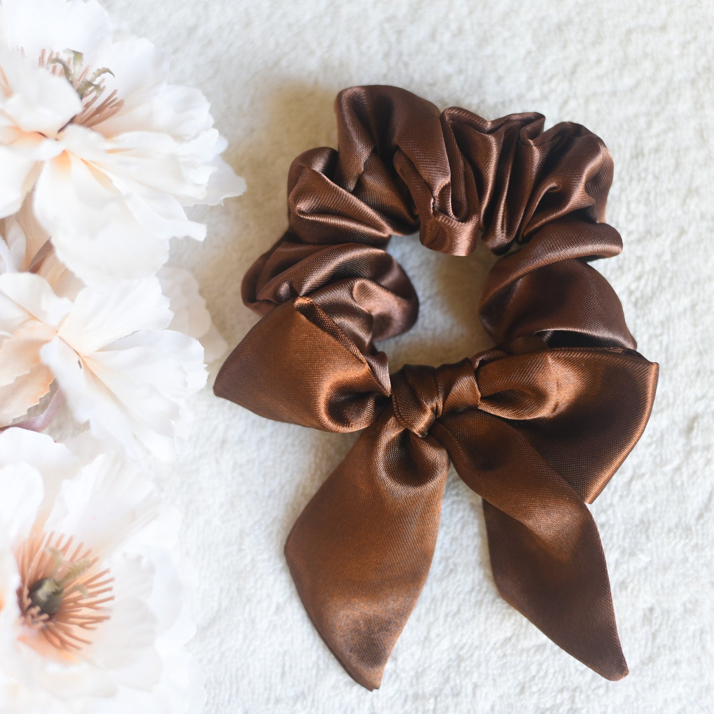 Satin Bow Scrunchie