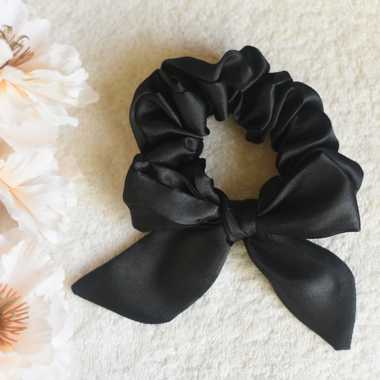 Satin Bow Scrunchie