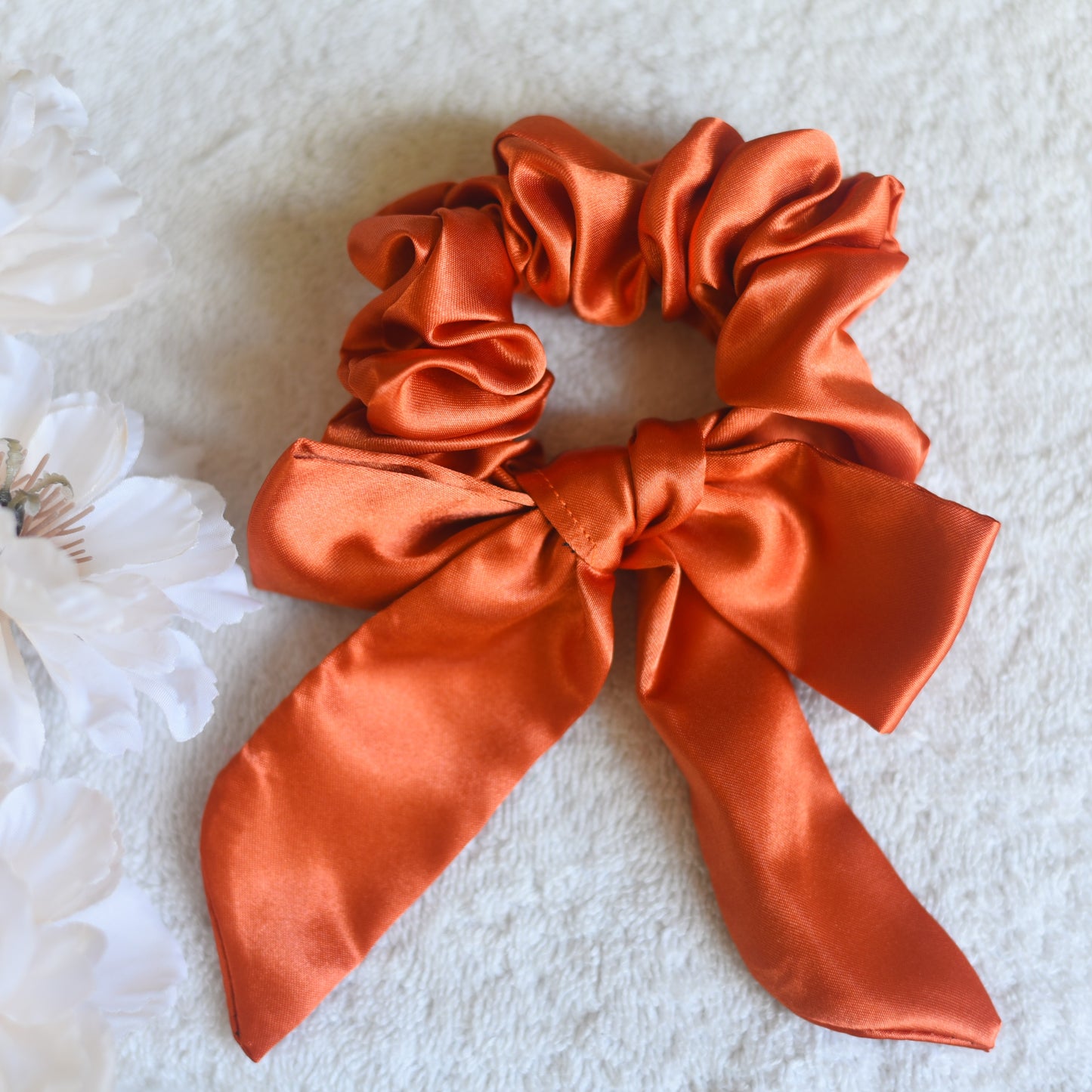 Satin Bow Scrunchie