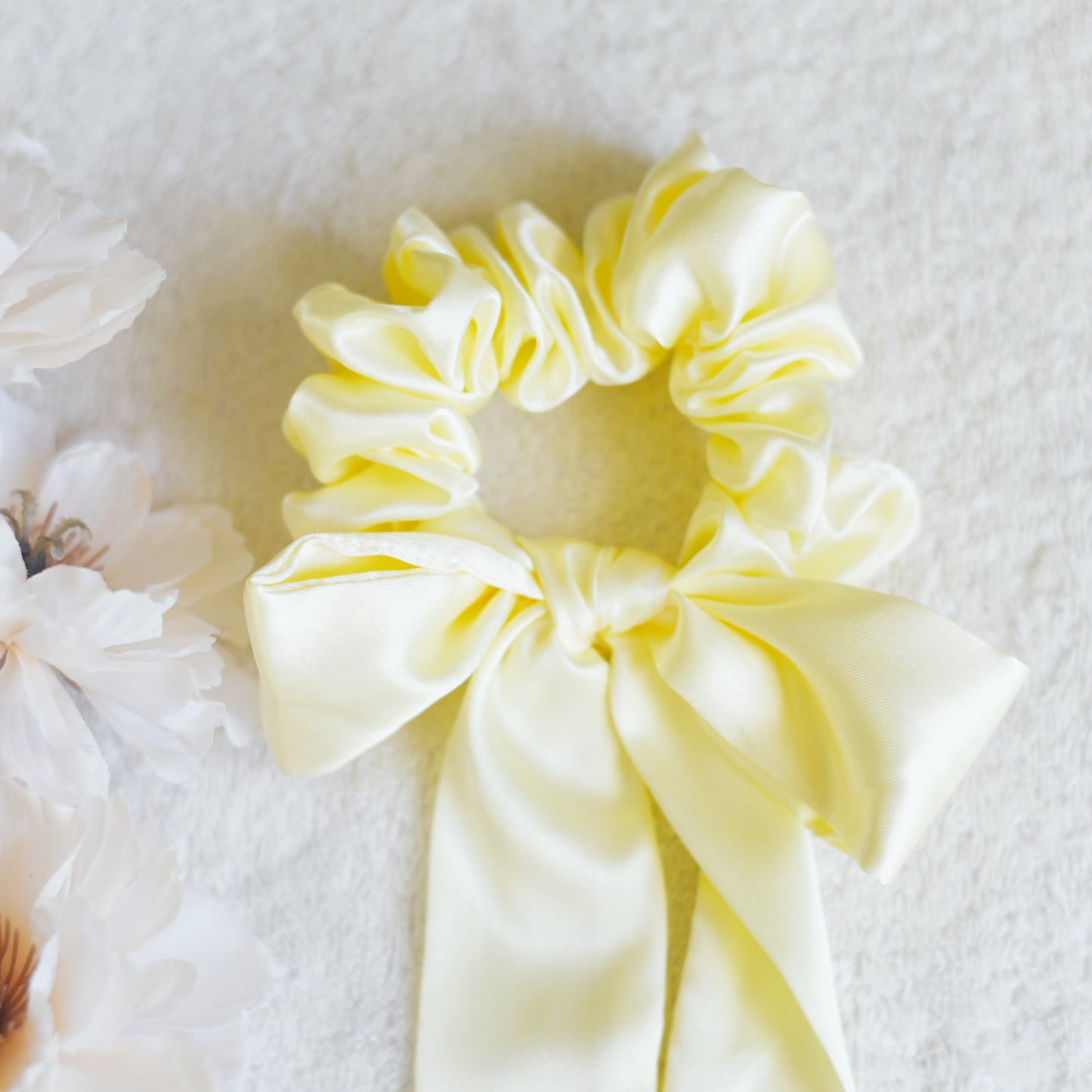 Satin Bow Scrunchie