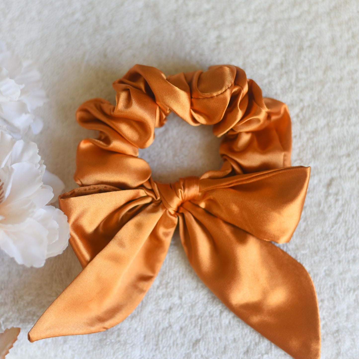 Satin Bow Scrunchie