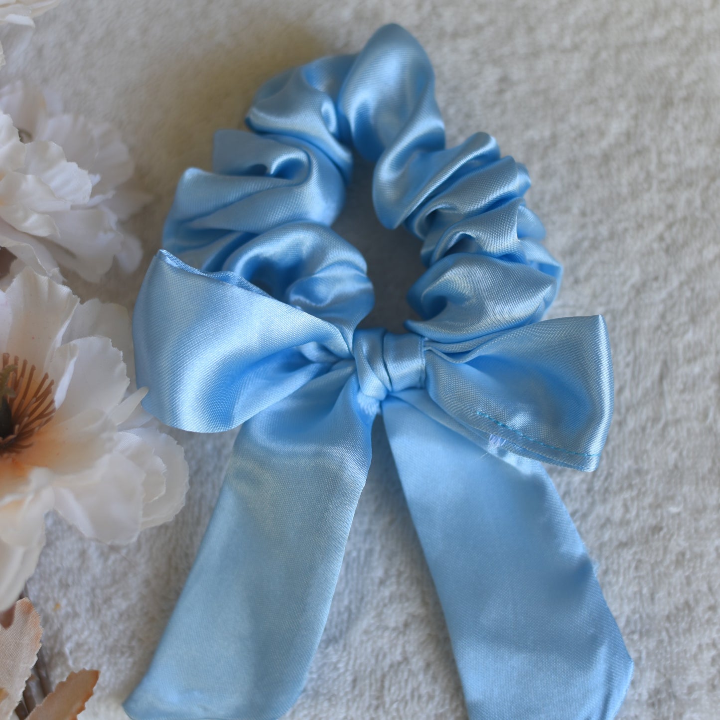 Satin Bow Scrunchie