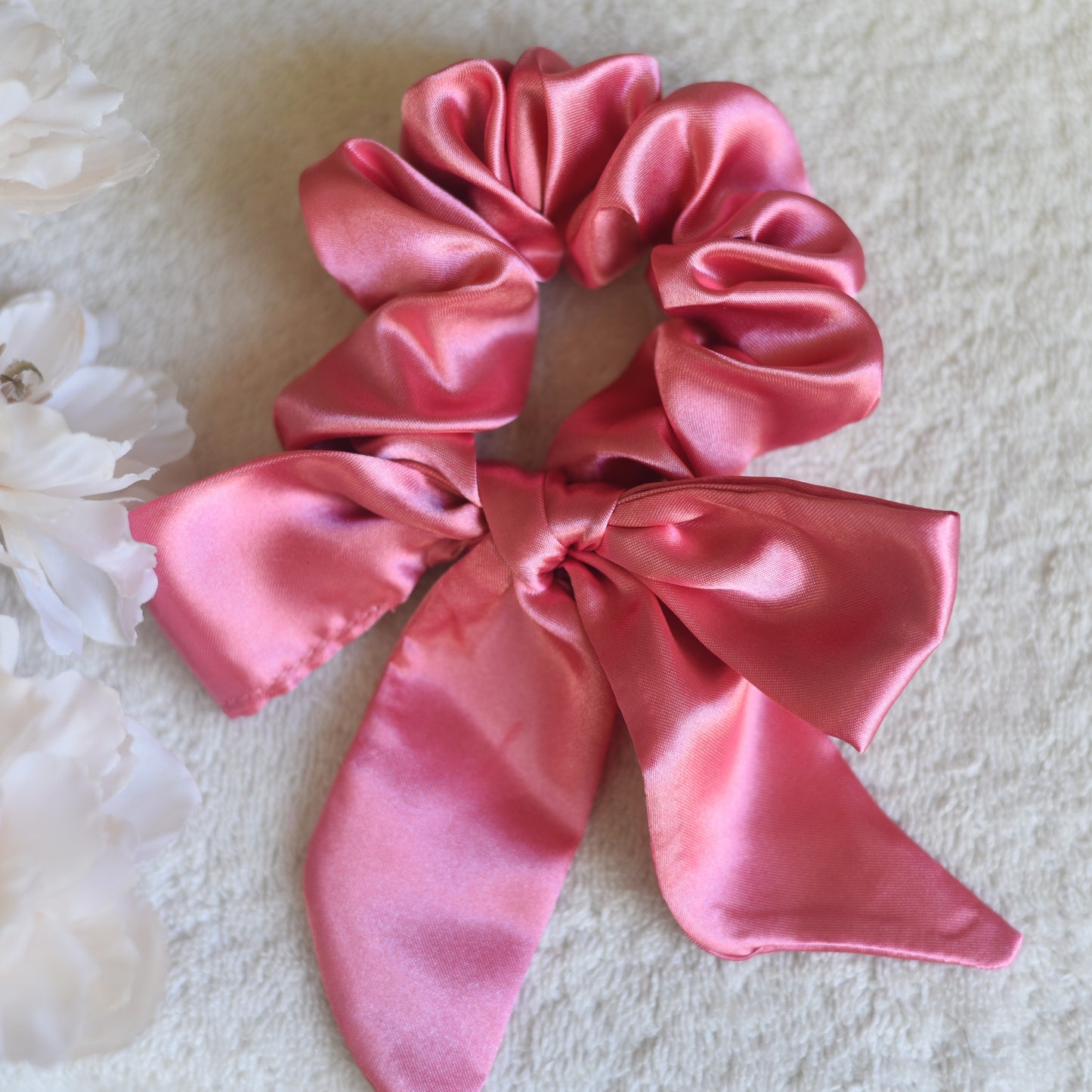 Satin Bow Scrunchie