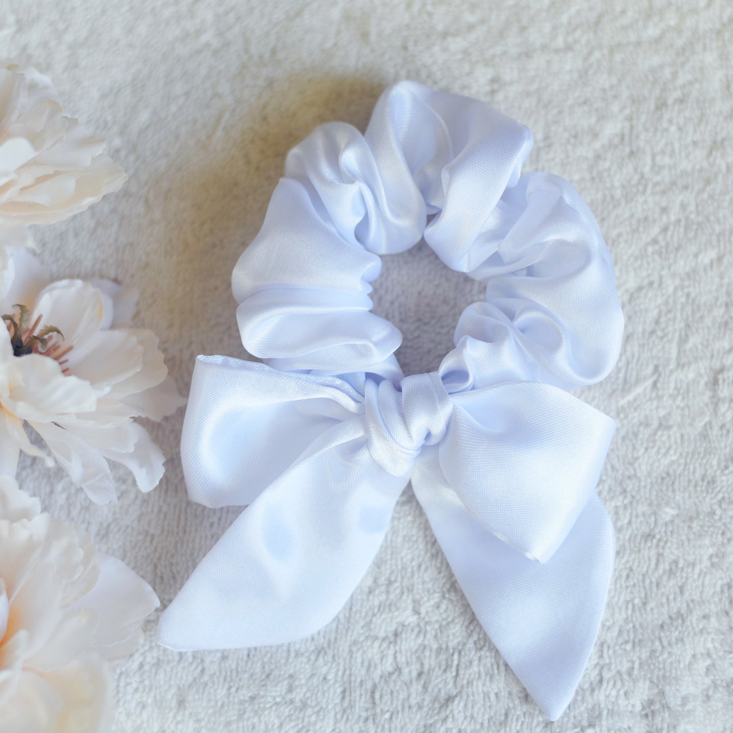 Satin Bow Scrunchie